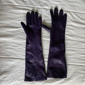 Portolano Deep Purple Leather Gloves